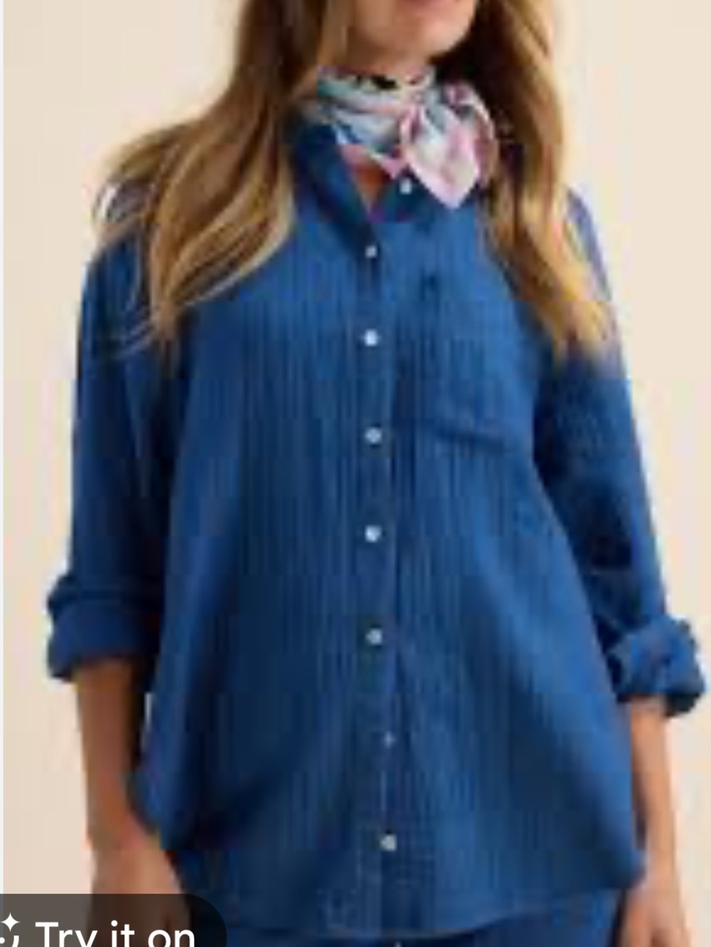 J. Crew Textured Button-Down Shirt in Cobalt Blue